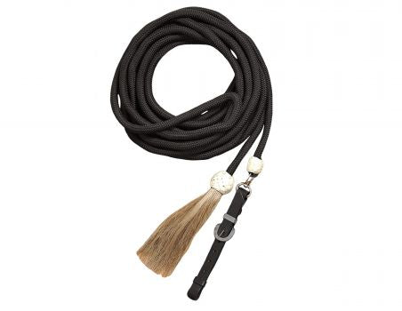 Mecate Reins W/Horse Hair Tassel - Henderson's Western Store