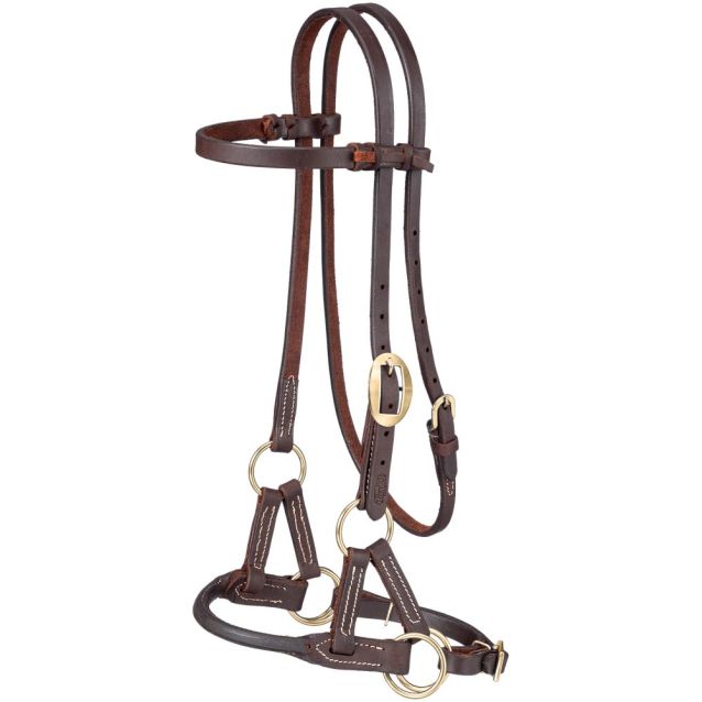 Tough1 Harness Leather Rolled Side Pull - Henderson's Western Store