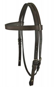 Leather Browband ~ Pony - Henderson's Western Store