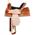 Chestnut Daisy Barrel Saddle - Henderson's Western Store