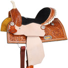 Chestnut Daisy Barrel Saddle - Henderson's Western Store