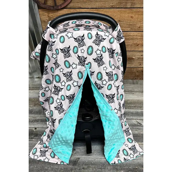 Car Seat Cover ~ Highland Cow - Henderson's Western Store
