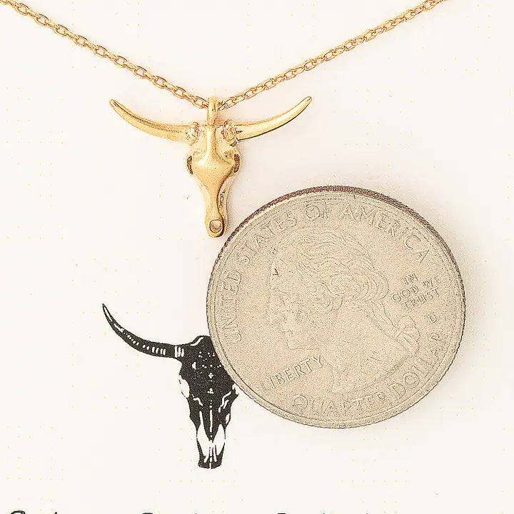 Stand Strong Longhorn Pendant Necklace - Henderson's Western Store