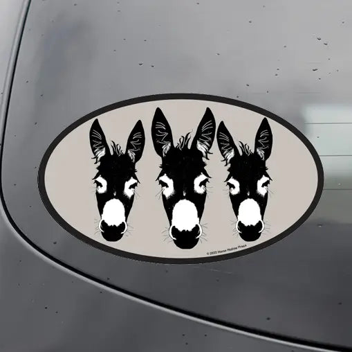 Western Sticker ~  Donkeys - Henderson's Western Store