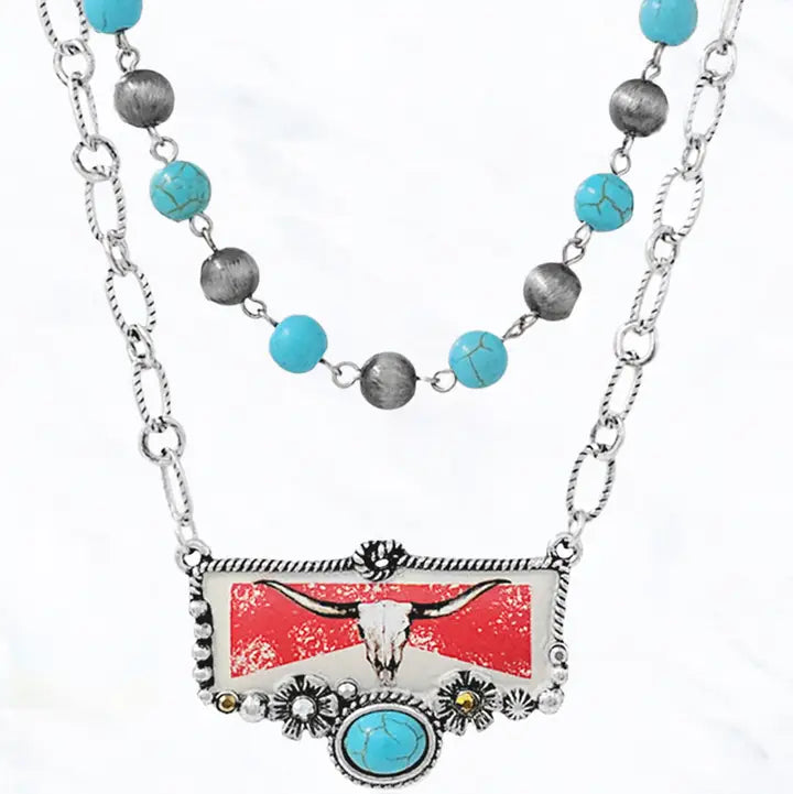 Western Double Layer Necklace - Henderson's Western Store