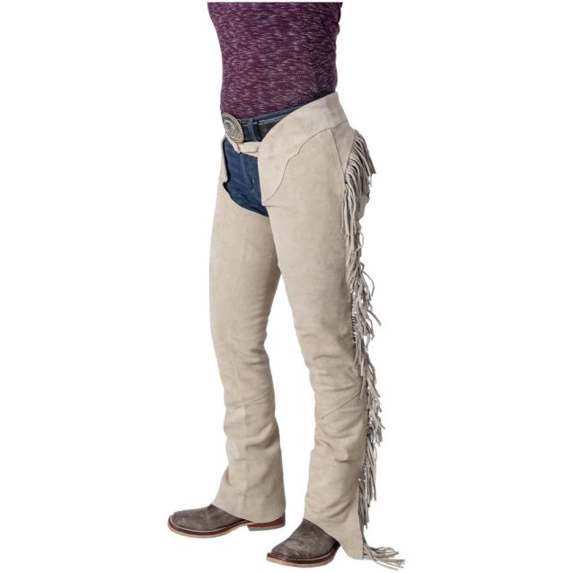 Suede Equitation Chaps ~ Sand - Henderson's Western Store