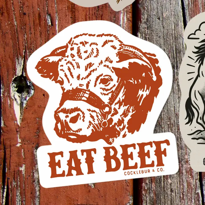 Western Sticker ~ Eat Beef