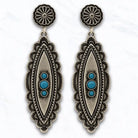 Western Concho Drop Earrings - Henderson's Western Store
