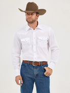 Wrangler Sport Western Shirt ~ White - Henderson's Western Store