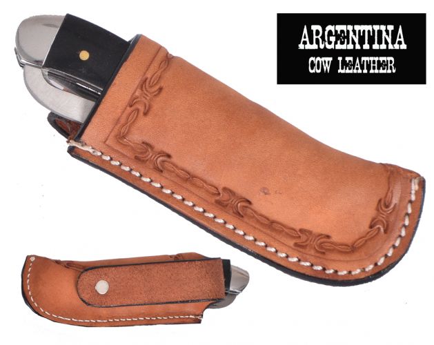 Leather Knife Sheath ~ Barbed Wire - Henderson's Western Store