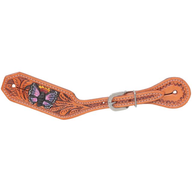 Silver Royal Butterfly Spur Straps - Henderson's Western Store
