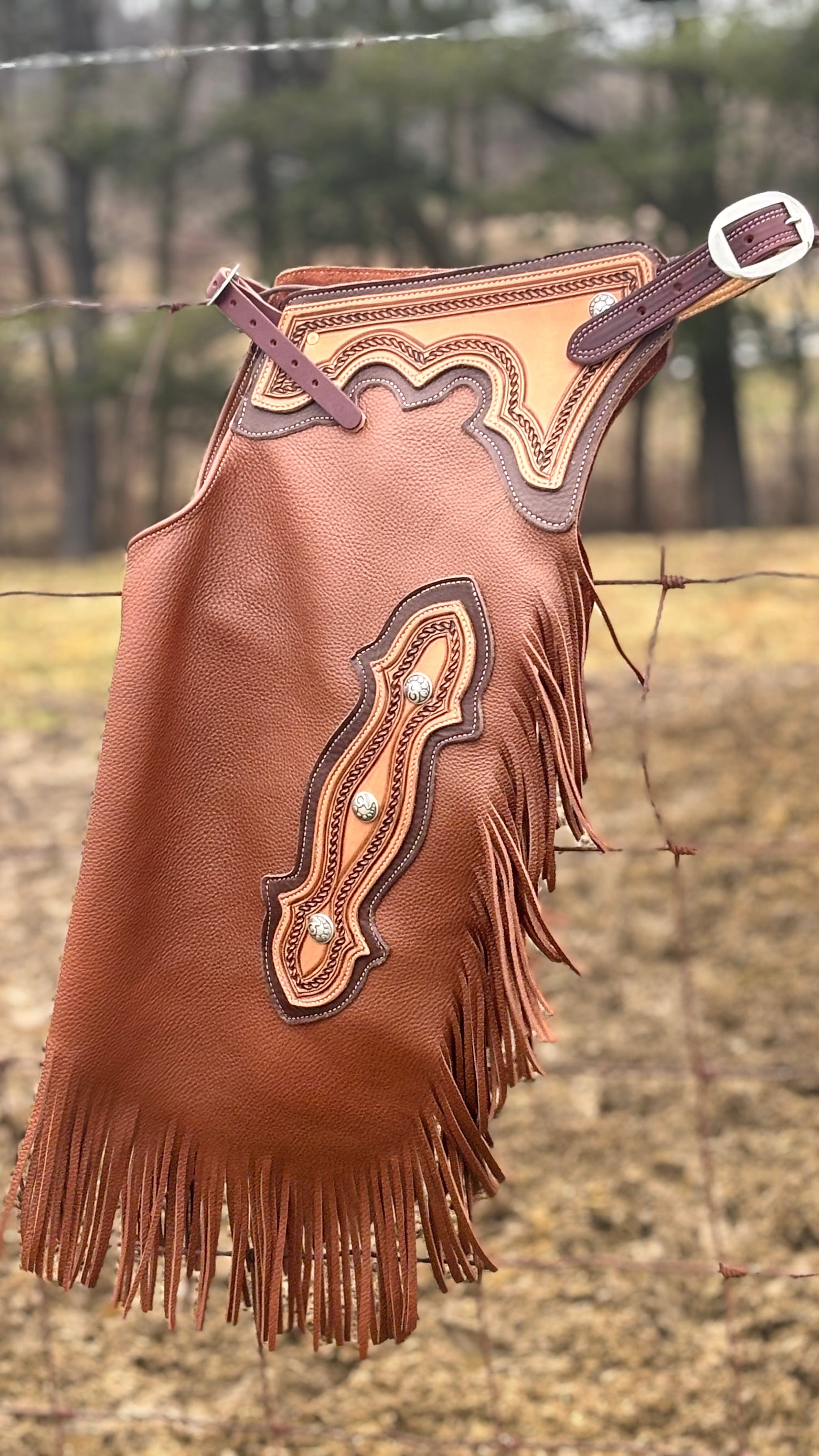 Rockin British Tan Chinks - Henderson's Western Store