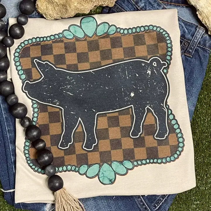 Stock Show Pig Tee - Henderson's Western Store