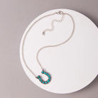 Western Turquoise Stone Horseshoe Pendant Necklace - Henderson's Western Store