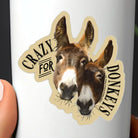 Western Sticker ~ Crazy for Donkeys - Henderson's Western Store
