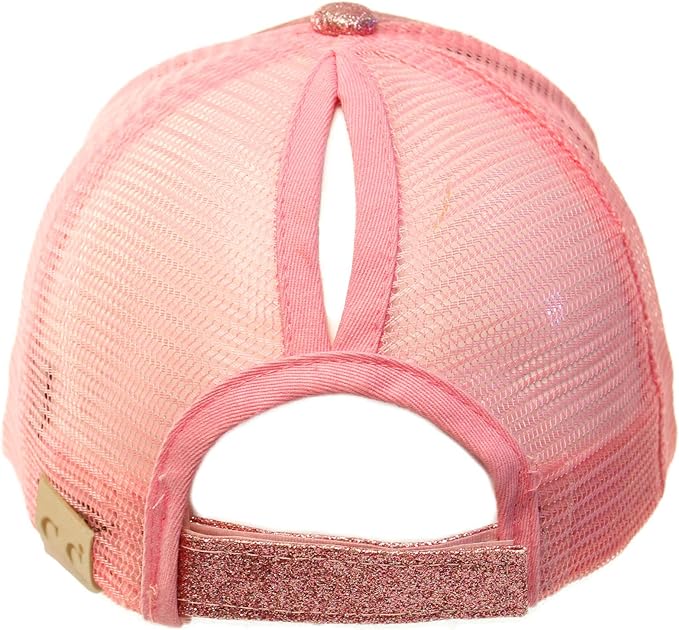 C.C Youth Glitter Pony Cap ~ Pink - Henderson's Western Store