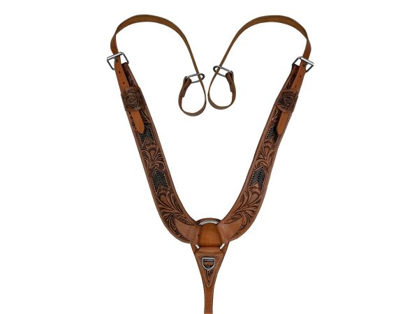 Floral Tooled Pulling Collar - Henderson's Western Store