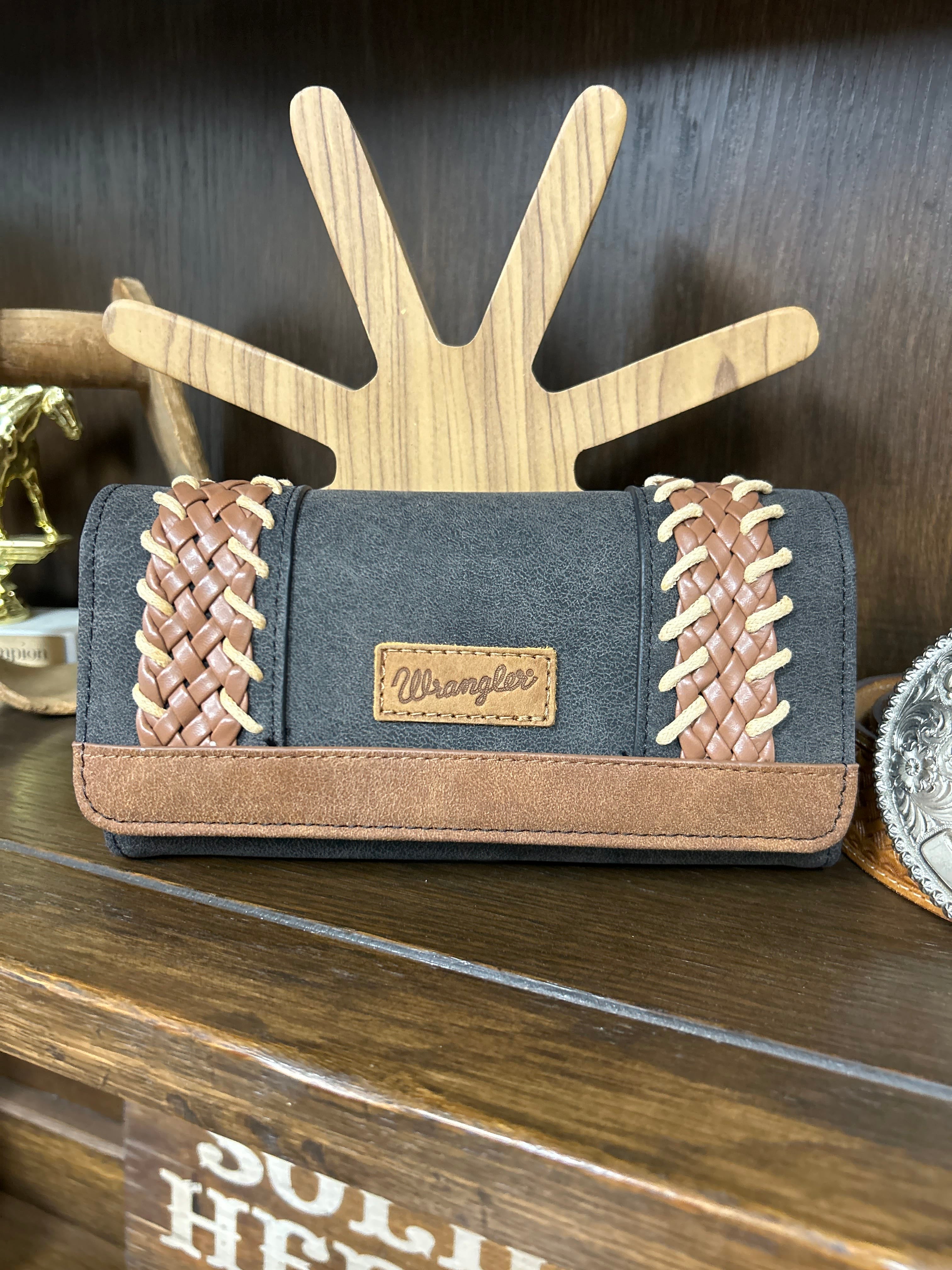 Wrangler Whipstitch Wallet/Wristlet/Crossbody - Henderson's Western Store