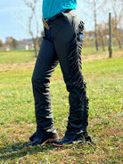 Smooth Leather Equitation Chaps - Henderson's Western Store