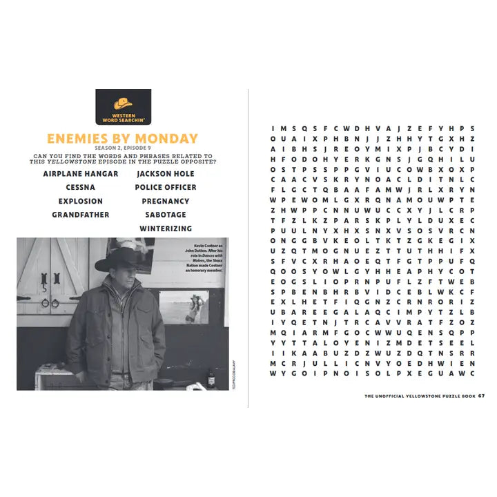 The Unofficial Yellowstone Puzzle Book - Henderson's Western Store