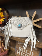 MW Embossed Fringe Mini Crossbody - Henderson's Western Store