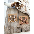 Western Post Horsebit Groove Earrings - Henderson's Western Store