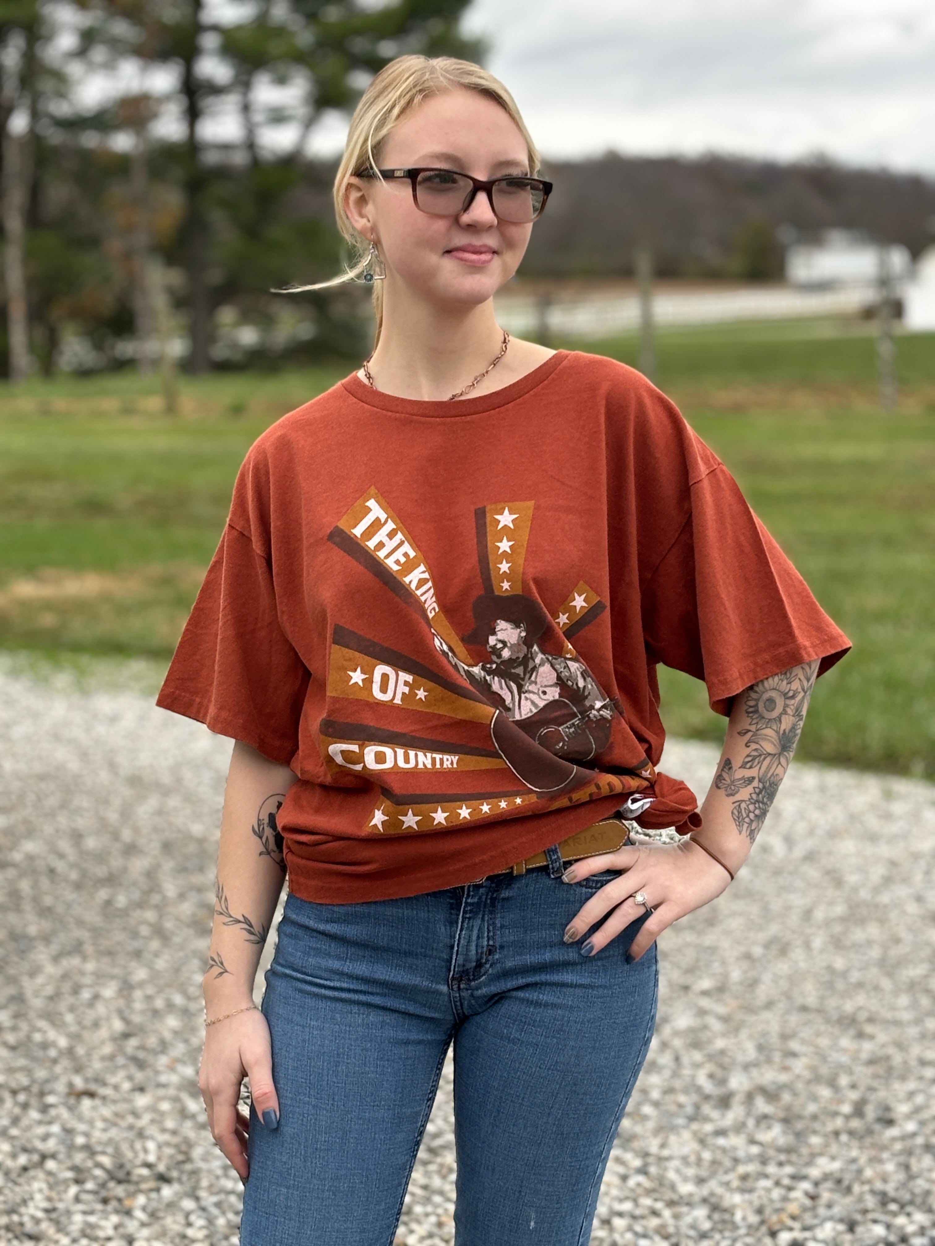 Ladies George Strait Tee by Wrangler - Henderson's Western Store