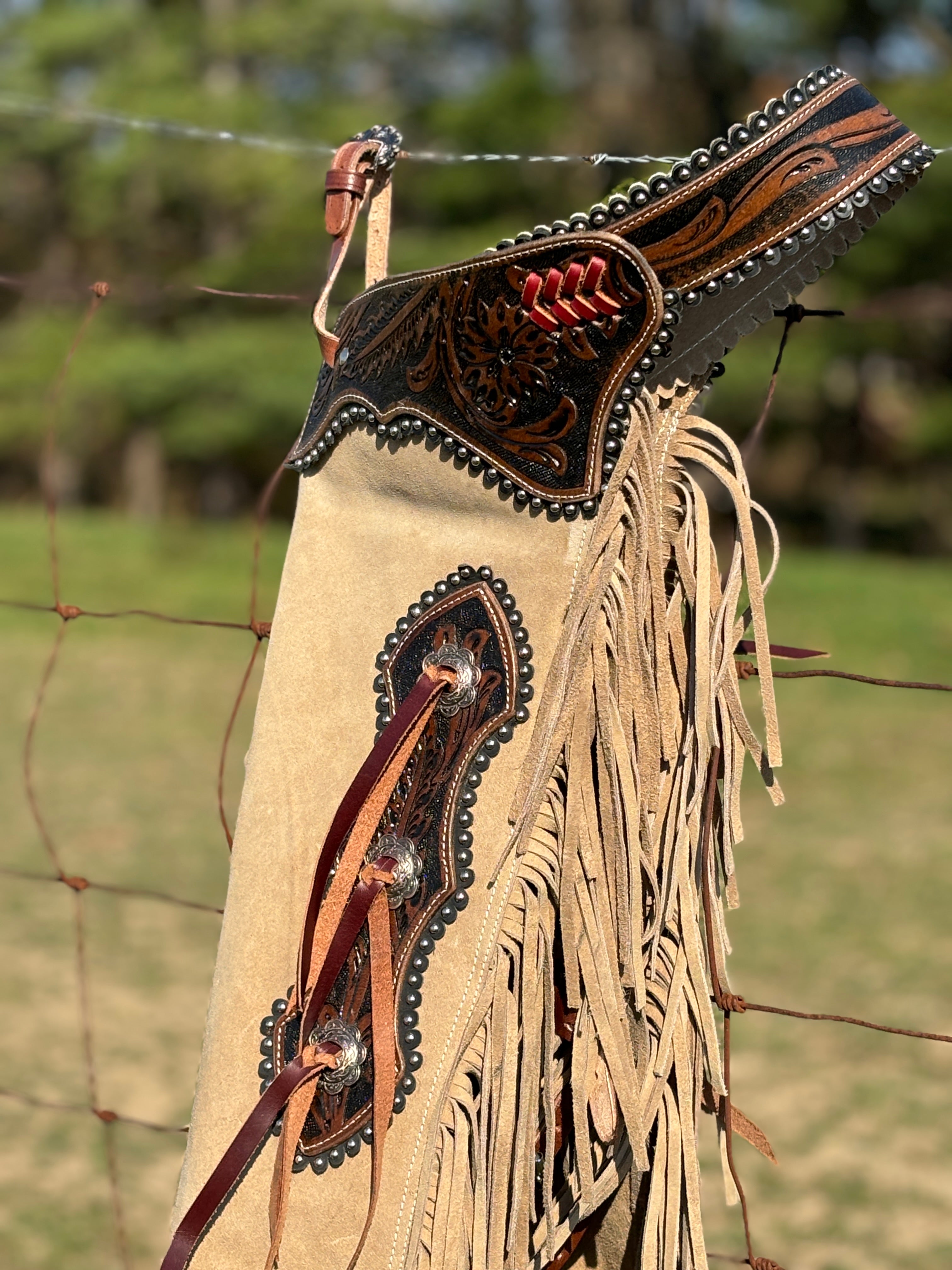 Wildflower Brown Chinks - Henderson's Western Store