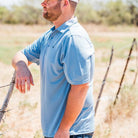 Arenaflex Polo by Cinch ~ Lt Blue - Henderson's Western Store