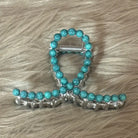 Turquoise Metal Claw Clip ~ Small - Henderson's Western Store