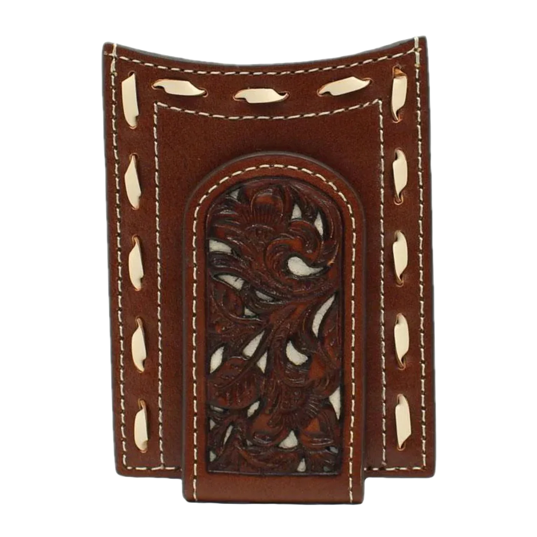Floral W/White Wallet ~ Card Case - Henderson's Western Store