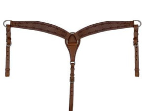Load image into Gallery viewer, Leather Tapered Breast Collar - Henderson&#39;s Western Store