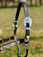 Show Halter W/Gold Stars ~ Full Size Horse - Henderson's Western Store