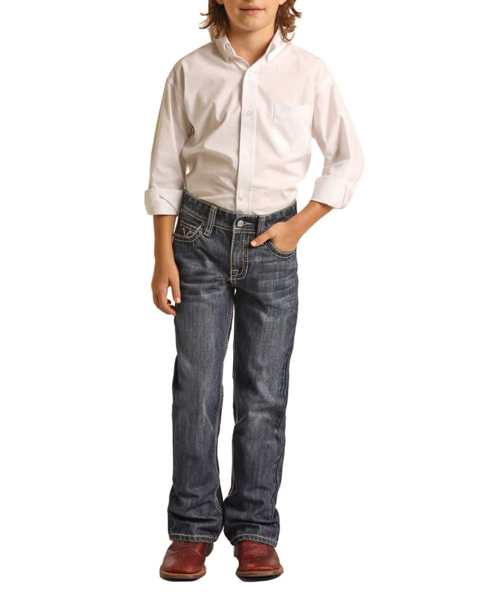 Boy's BB Gun Regular Fit Jeans by Rock & Roll ~ Med Vintage - Henderson's Western Store