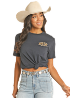 Dale Brisby Dale Rodeo Time Tee ~ Navy - Henderson's Western Store