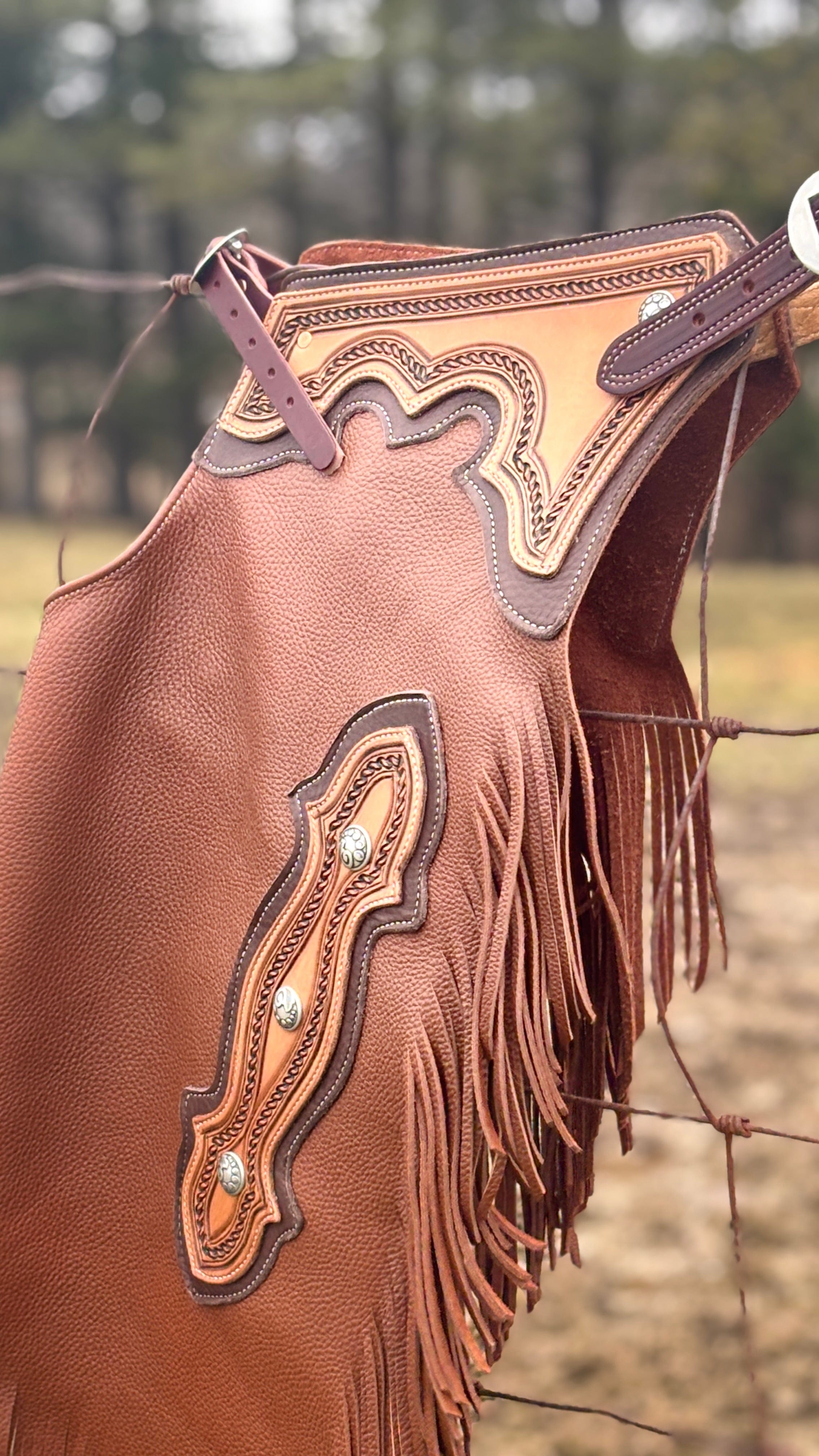 Rockin British Tan Chinks - Henderson's Western Store