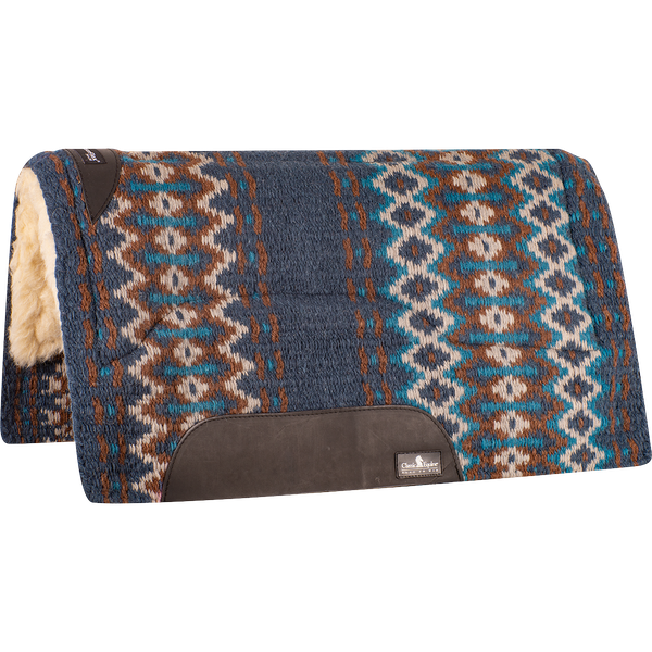 Sensorflex Wool Felt Pad ~ Navy/Chestnut - Henderson's Western Store