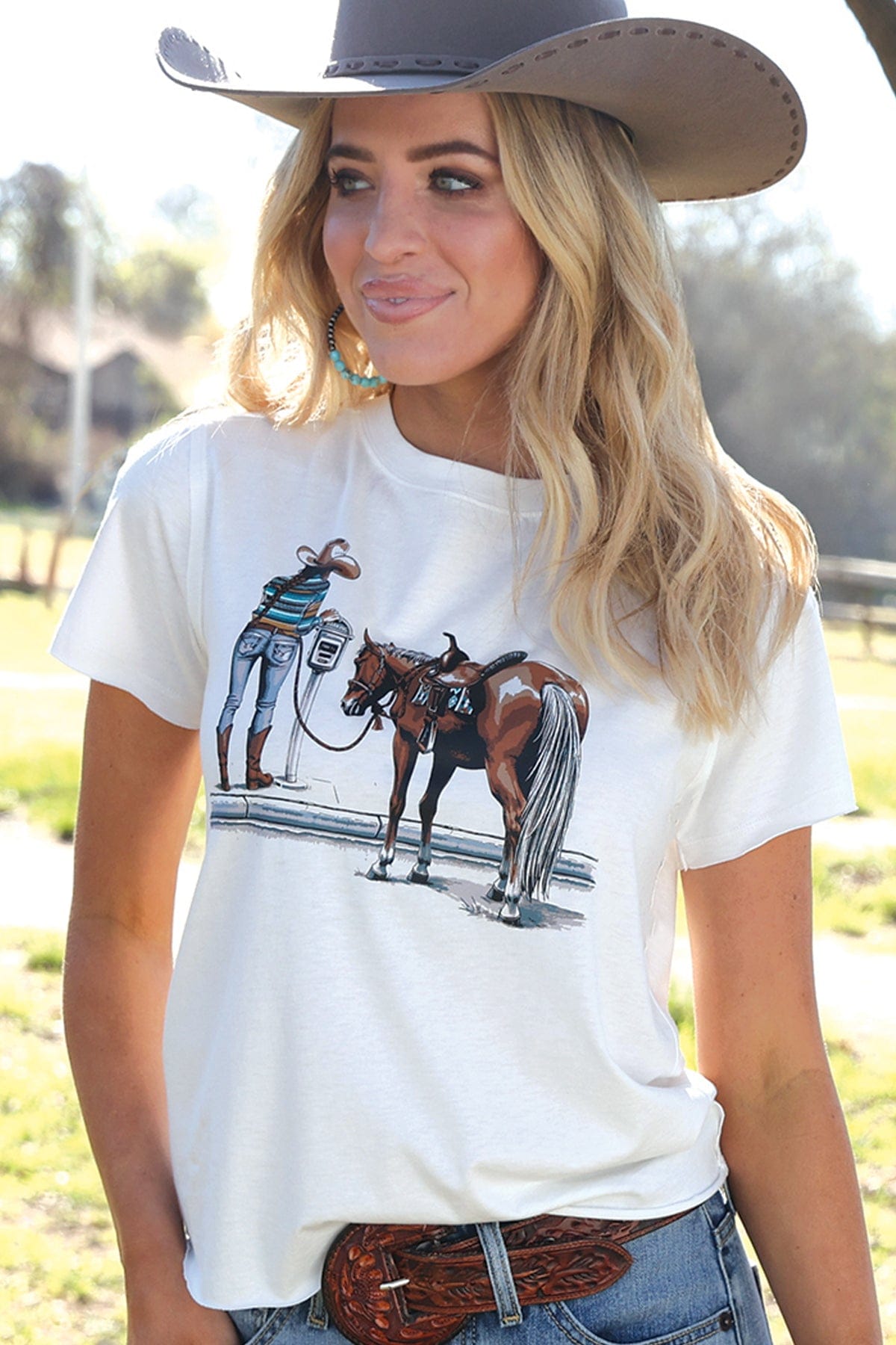 Cowgirl Parking Tee by Cruel Girl - Henderson's Western Store