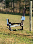 Dark Leather Show Halter ~ Floral - Henderson's Western Store