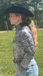 Geo Front Zip Show Shirt - Henderson's Western Store