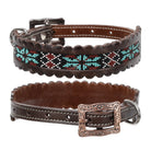 Dog Collar ~ Aztec Flame Beaded - Henderson's Western Store
