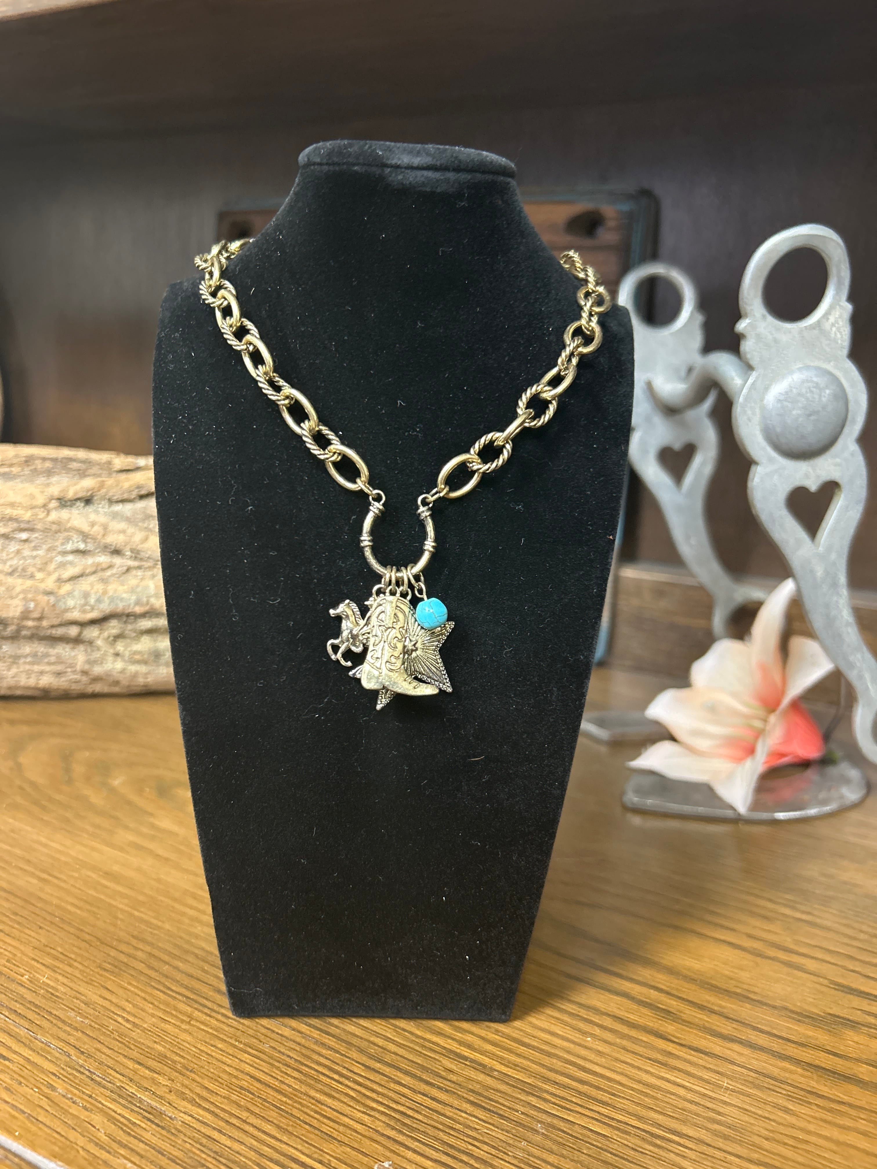 Rodeo Star Charm Necklace - Henderson's Western Store
