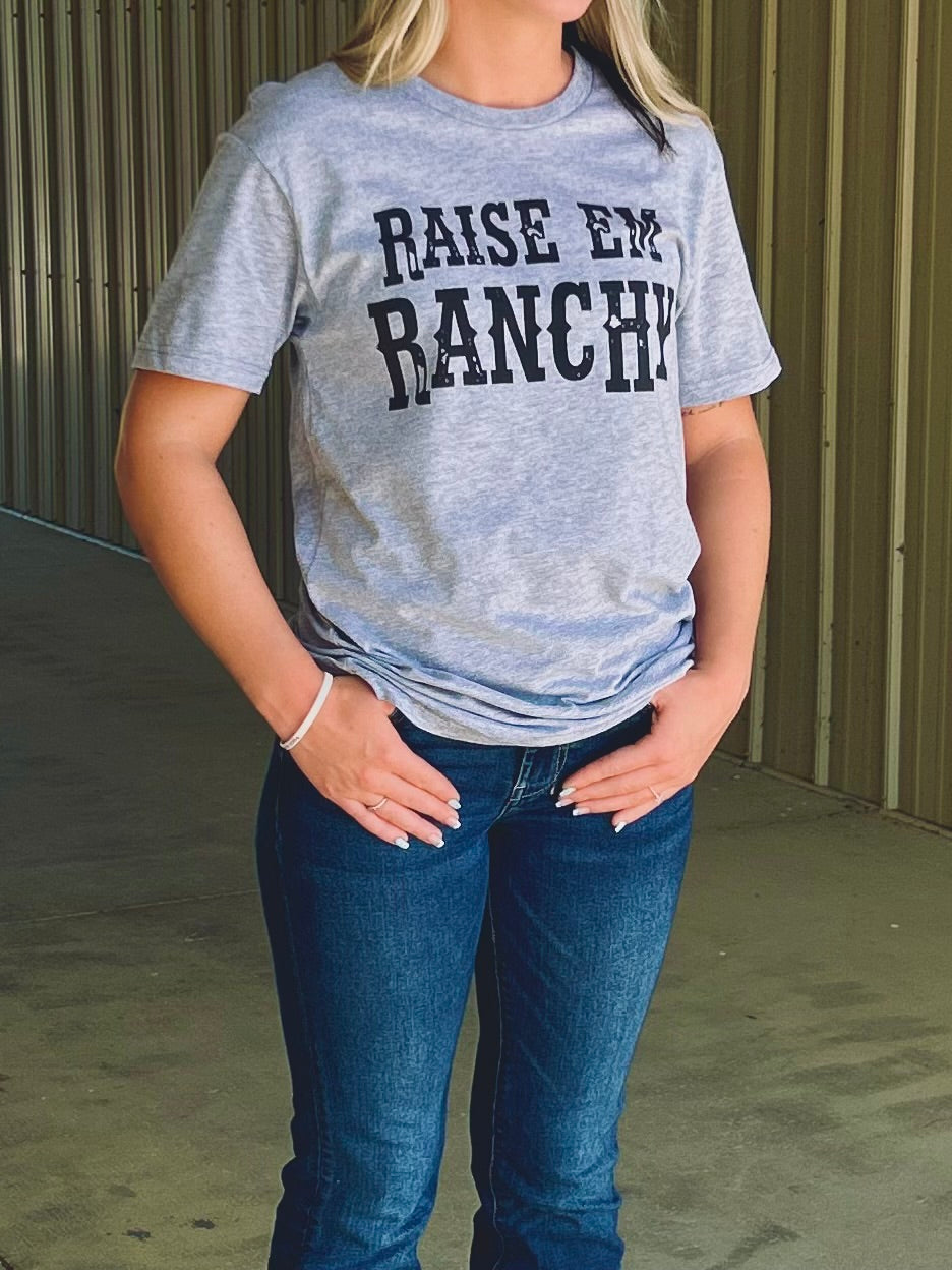 Raise Em Ranchy Tee - Henderson's Western Store