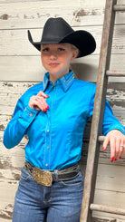 RHC Bling Sateen ~ Malibu Blue - Henderson's Western Store