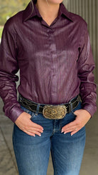 RHC Violet Concealed Zipper Show Shirt - Henderson's Western Store