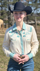 Cowgirl Retro Embroidered Shirt by Panhandle - Henderson's Western Store