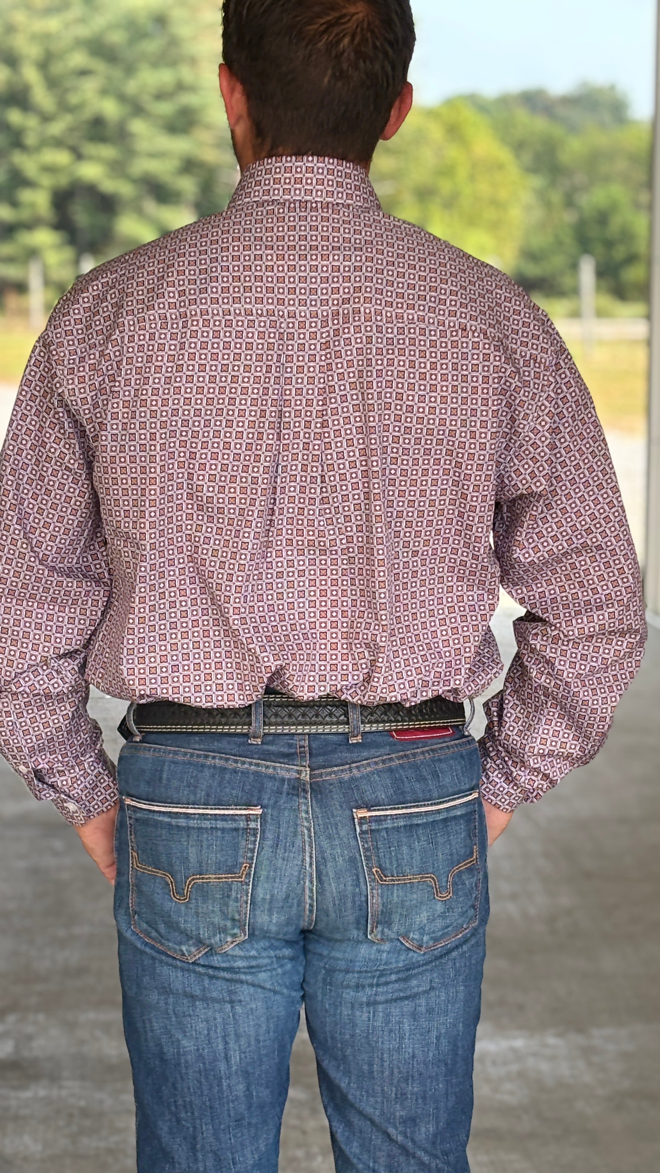 Cinch Plain Weave  ~ Purple & Gold - Henderson's Western Store