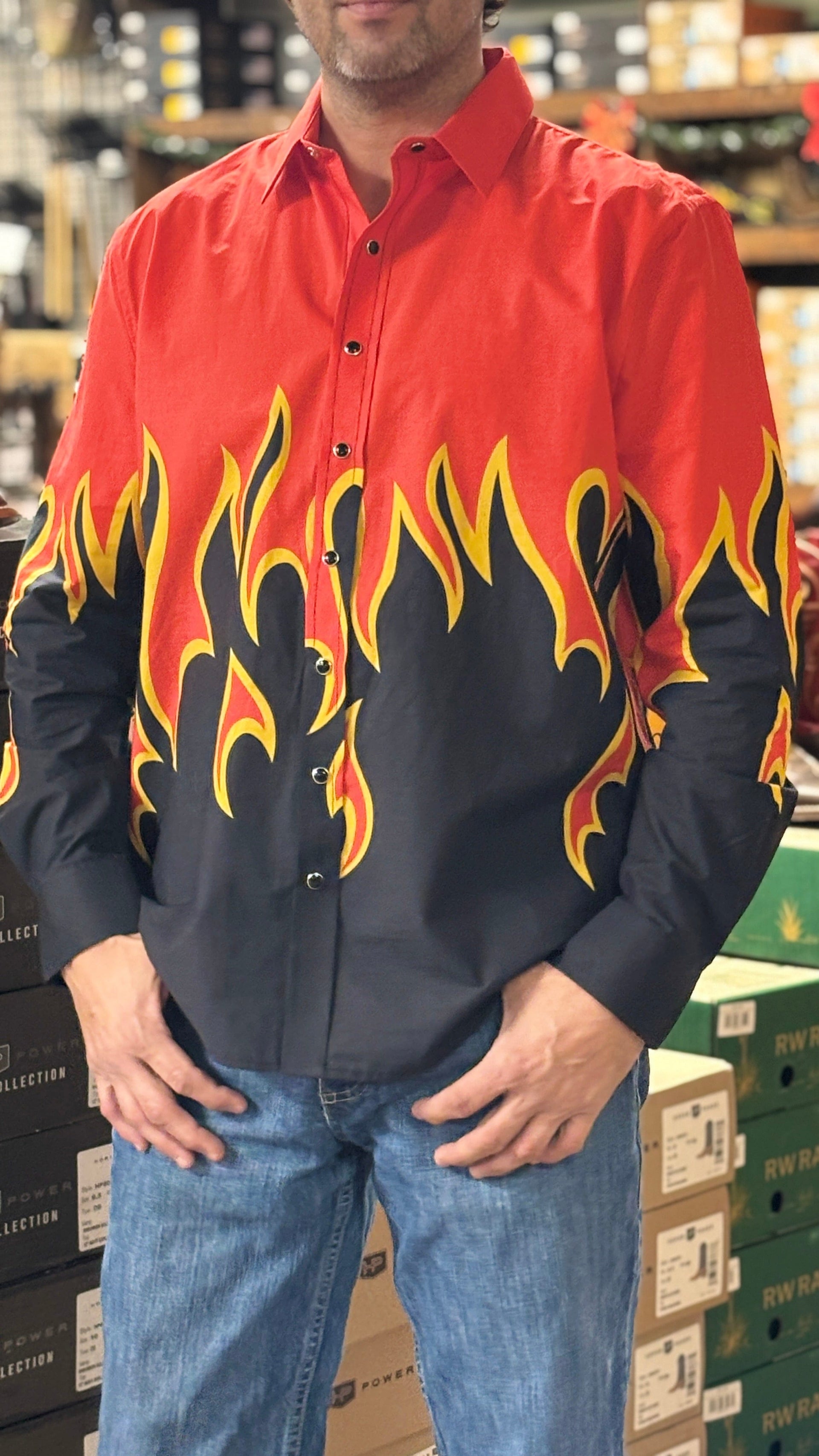 Chemise western vintage « Panhandle Slim » pour homme