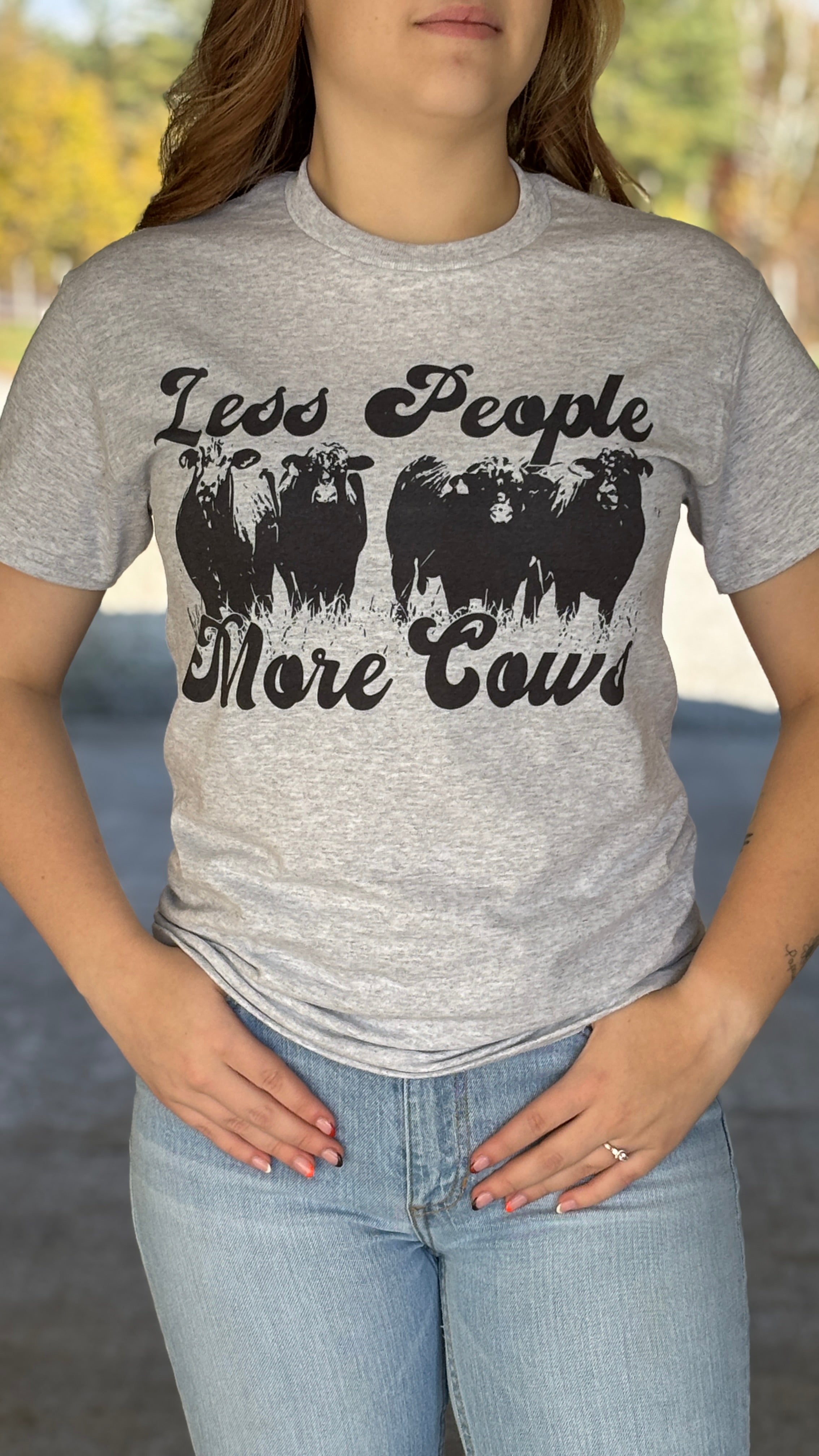 Less People More Cows Tee - Henderson's Western Store