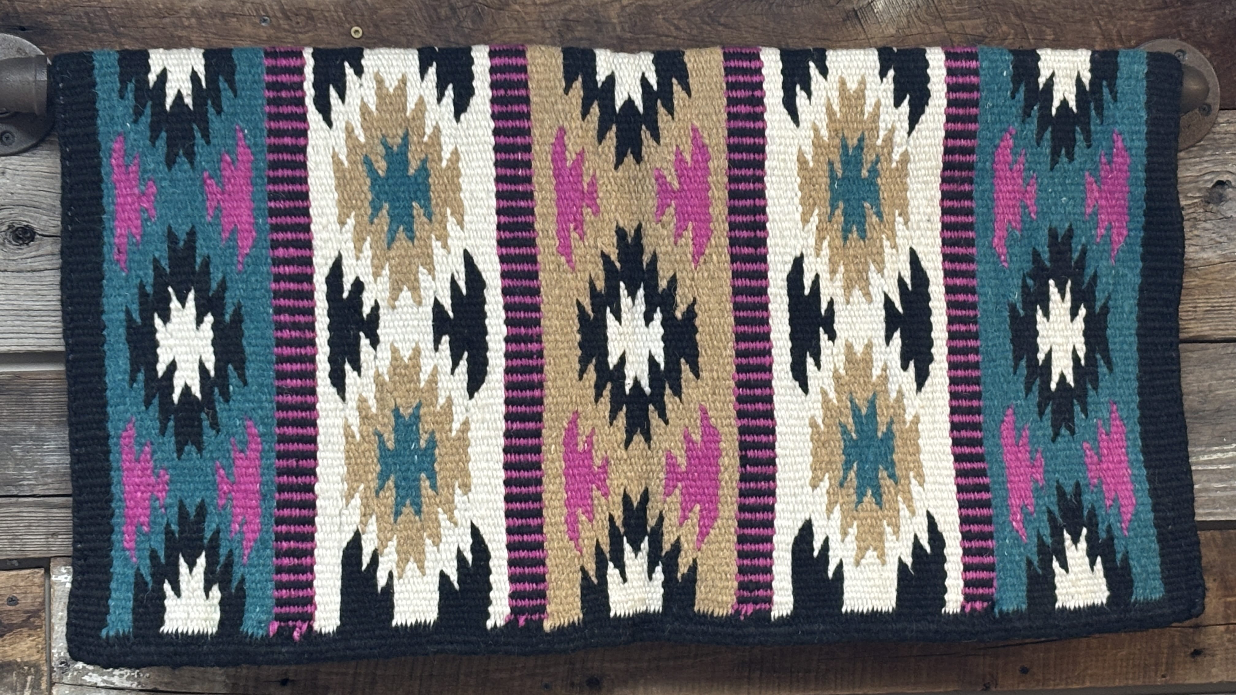 Jolene Wool Saddle Blanket ~ Black - Henderson's Western Store